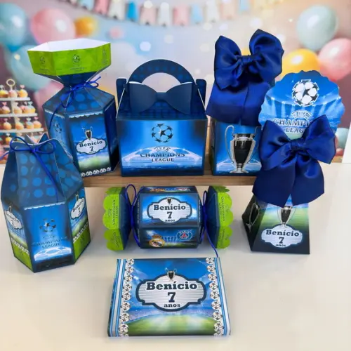 Kit 21 Caixas Festa Champions