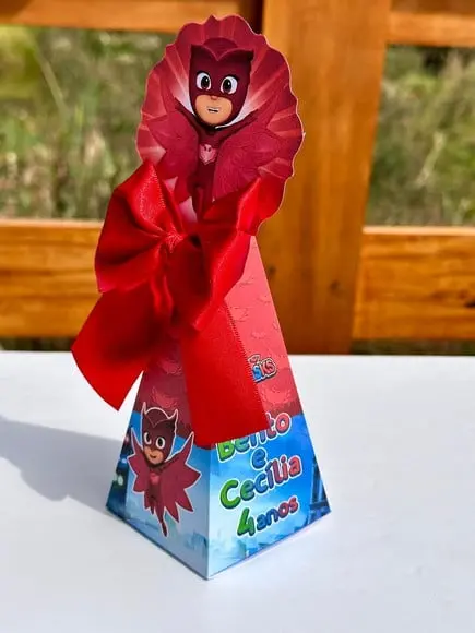 Kit 21 Caixas Tema Pj Mask