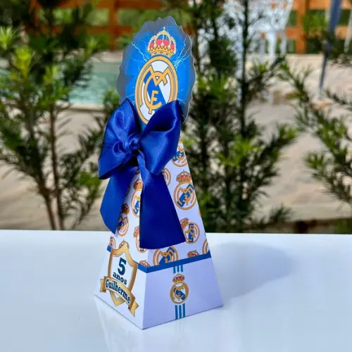 Kit 28 Caixas Personalizadas para Festa do Real Madrid