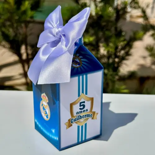 Kit 28 Caixas Personalizadas para Festa do Real Madrid