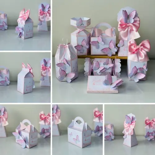 Kit 35 Caixas das Borboletas em 3d