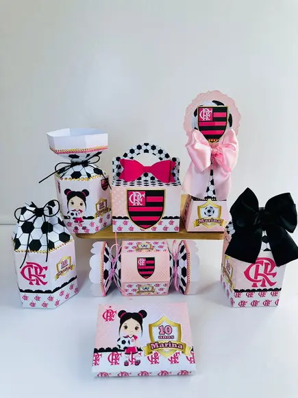 Kit 35 Caixas do Flamengo Rosa