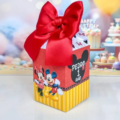 Kit 35 Caixas do Mickey e Minnie