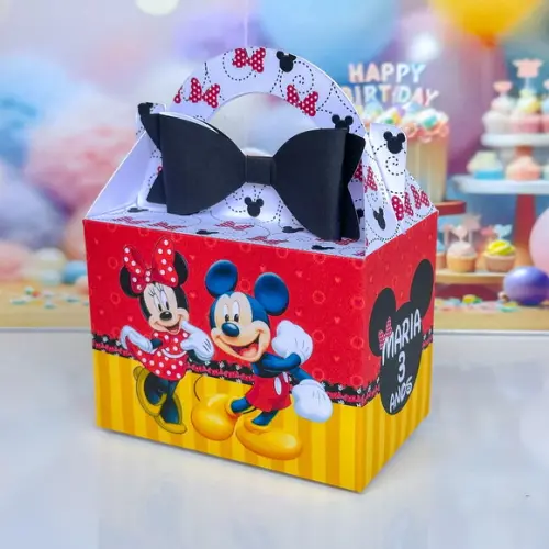Kit 35 Caixas do Mickey e Minnie