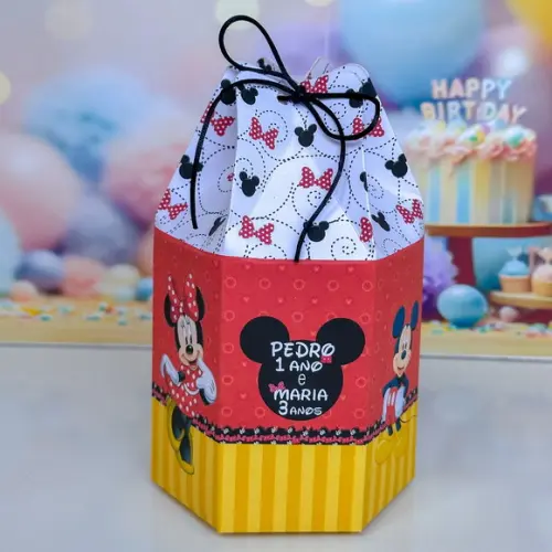 Kit 35 Caixas do Mickey e Minnie