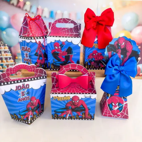 Kit 36 Caixas Homem Aranha
