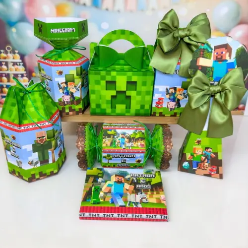 Kit 56 Caixas Minecraft