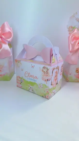 Kit 56 Caixas Tema Jardim das Fadas