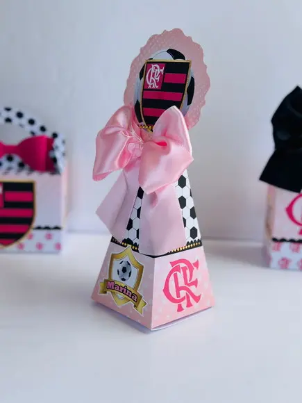 Kit 70 Caixas do Flamengo Rosa
