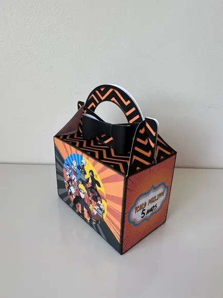Kit 70 Caixas para Festa do Naruto