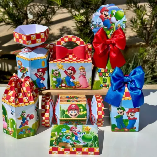 Kit 84 Caixas do Super Mario Bros