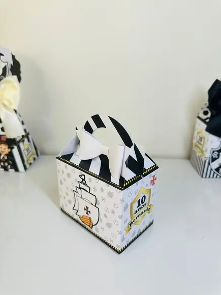 Kit 91 Caixas Tema V.a.s.co Pegue e Monte com Laço