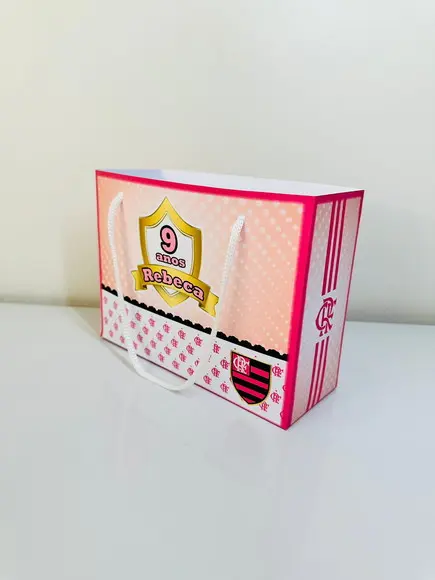 Sacola do Flamengo Rosa
