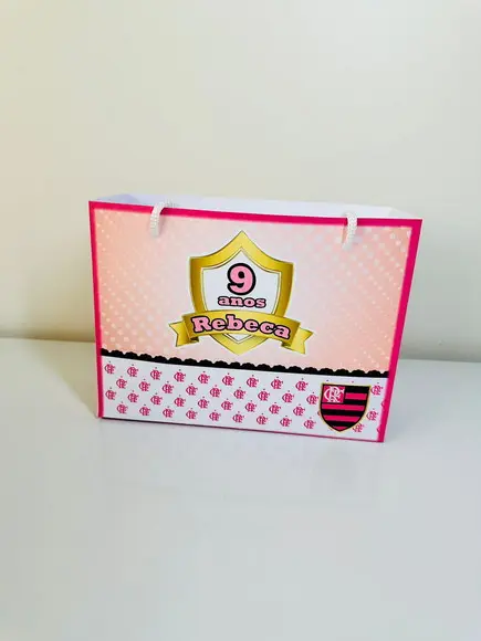 Sacola do Flamengo Rosa