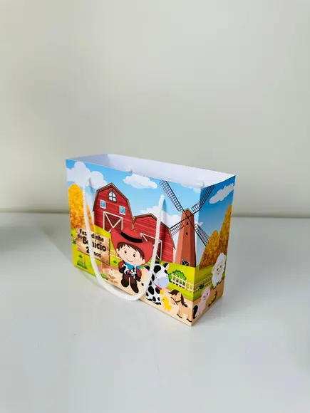 Sacola do Tema Fazendinha Menino