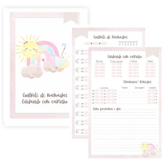 Caderneta de Vacinação Personalizada arco-iris