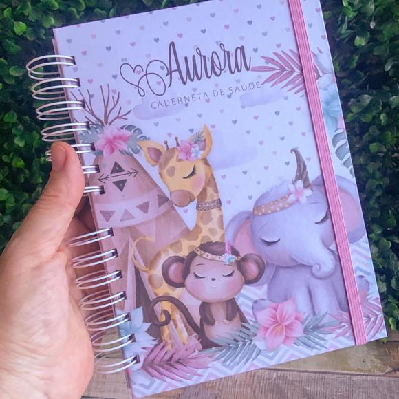 Caderneta de Vacinação Personalizada boho
