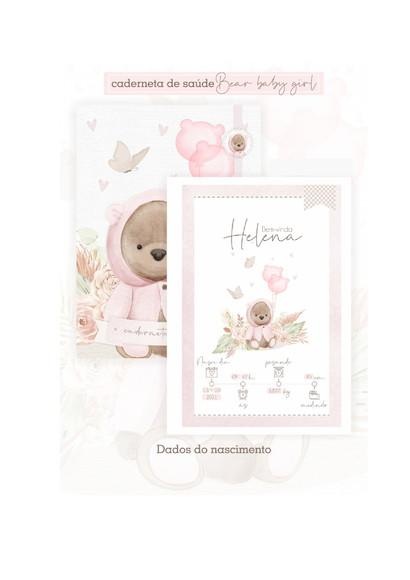 Caderneta de Vacinação Personalizada ursinha