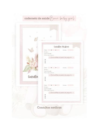 Caderneta de Vacinação Personalizada ursinha