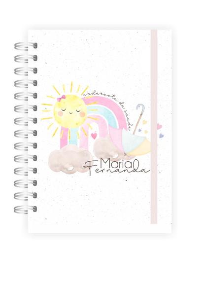Caderneta de Vacinação Personalizada arco-iris