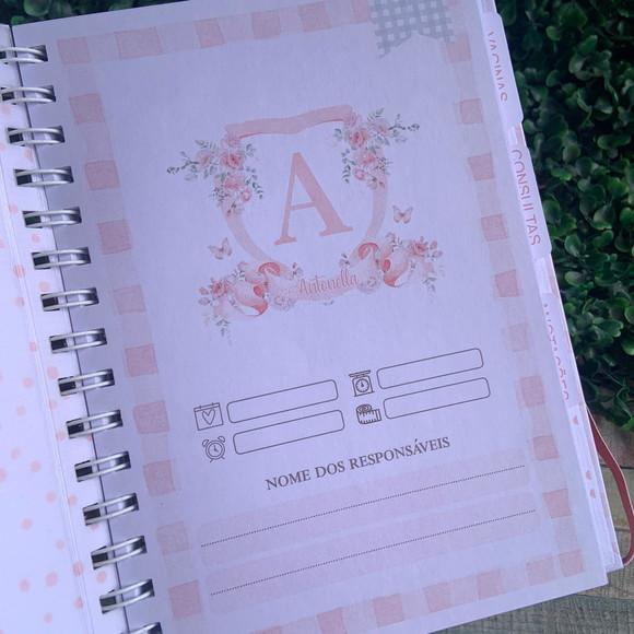 Caderneta de Vacinação Personalizada monograma