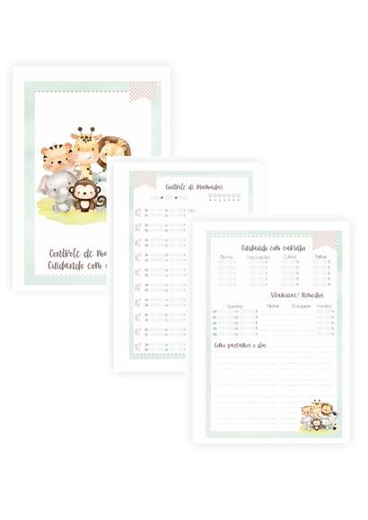 Caderneta de Vacinação Personalizada safari