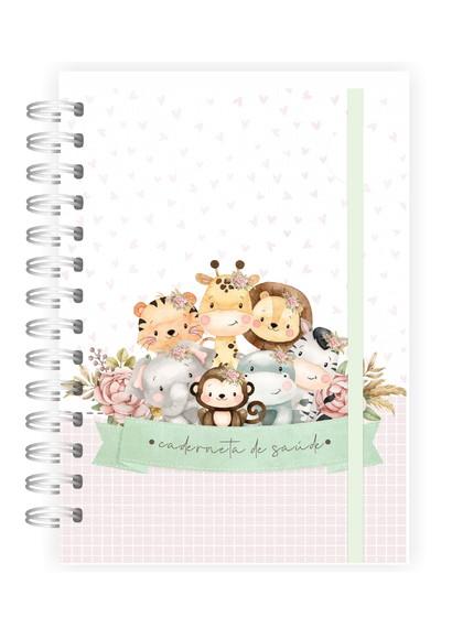 Caderneta de Vacinação Personalizada Safári Menina