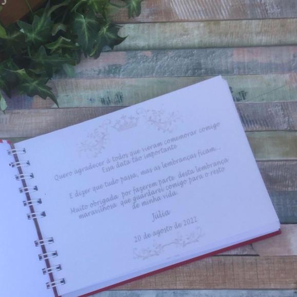 Caderno de Assinaturas 15 Anos