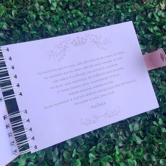 Caderno de Assinaturas 15 Anos