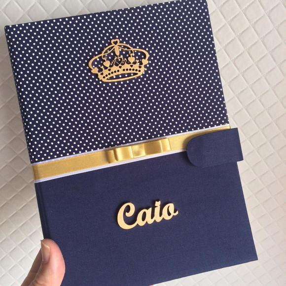 Kit Documentos do Bebê com Caixa Personalizada