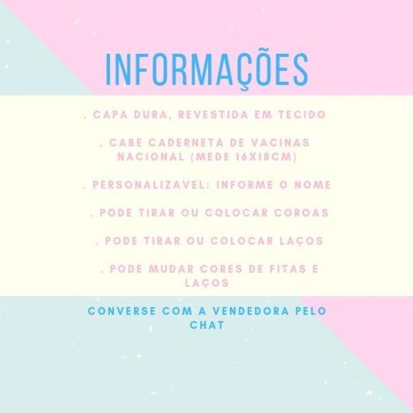 Capa para caderneta de vacinação Floral ouro Luxo 003