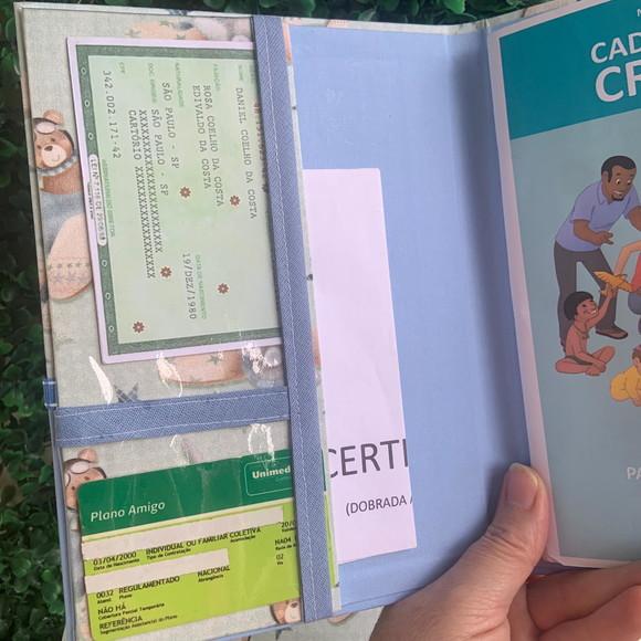 Capa para Caderneta de Vacinação Personalizada