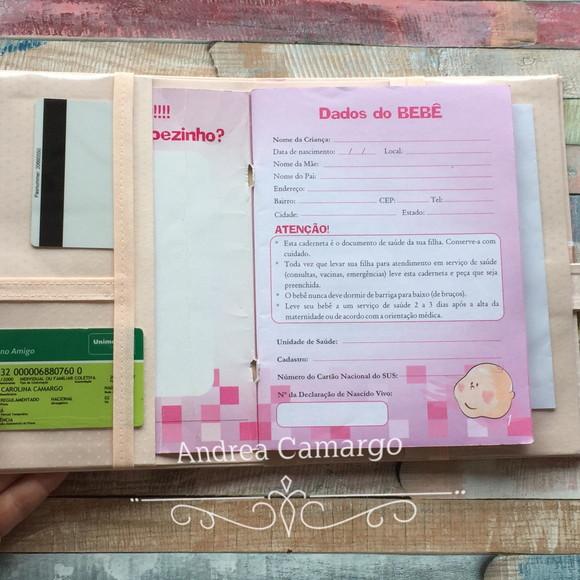 Capa para Caderneta de Vacinação Personalizada com Nome