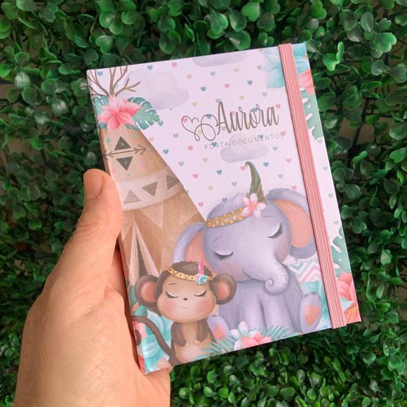 Kit Maternidade Personalizado com Álbum do Bebê e Caderneta