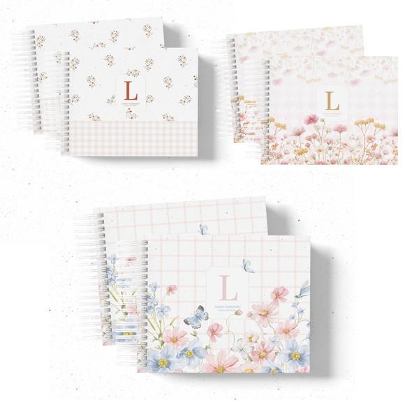 Livro do Bebê Personalizado Floral