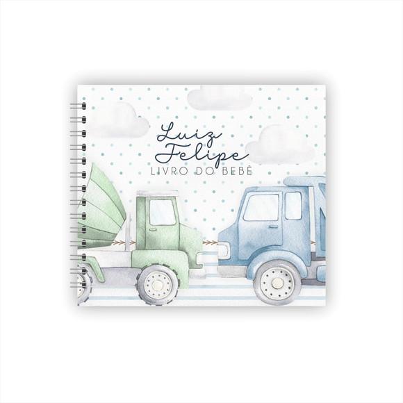 Livro do Bebê Personalizado Caminhoes