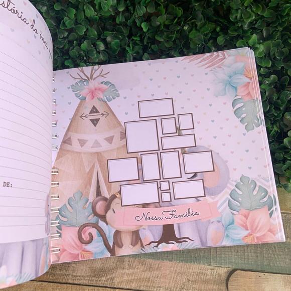 Livro do Bebê Personalizado floresta boho