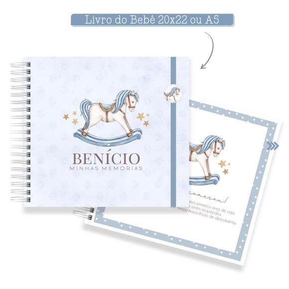 Livro do Bebê Personalizado Cavalinho de Brinquedo
