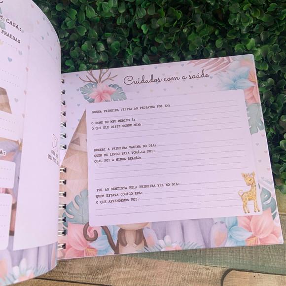 Livro do Bebê Personalizado floresta boho