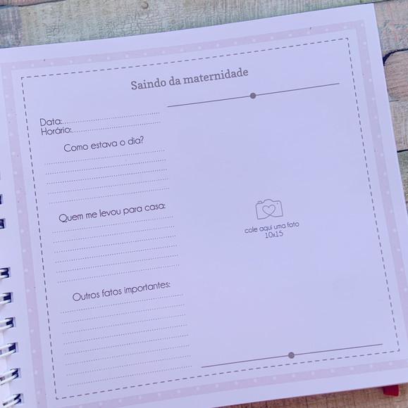 Livro do Bebê Tema Cereja 20 x 20cm