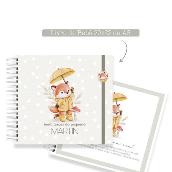 Livro do Bebê Personalizado Raposa