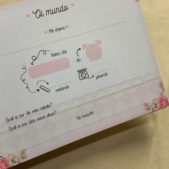 Livro do Bebê Personalizado Ursinha Realeza