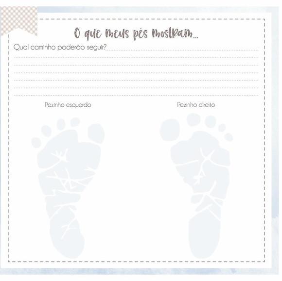 Livro do Bebê Personalizado Ursinho Azul