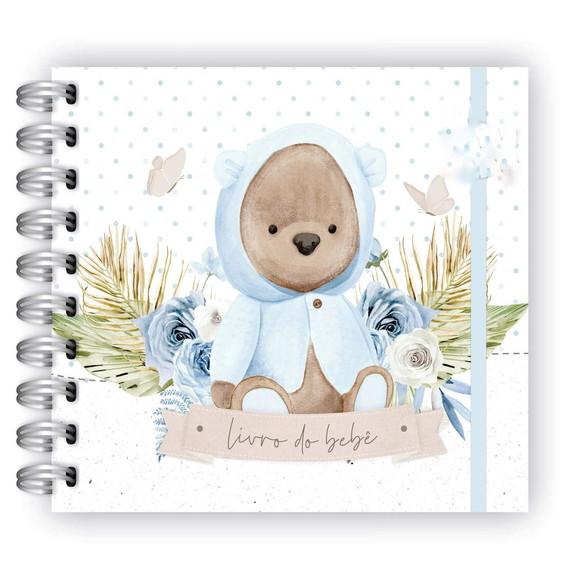 Livro do Bebê Personalizado Ursinho Azul