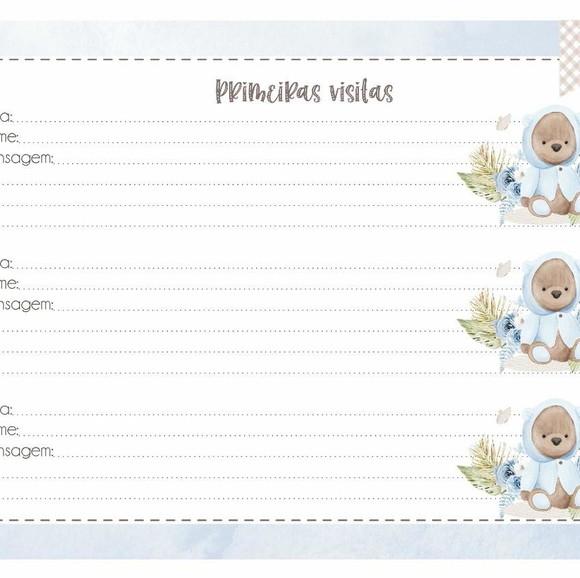 Livro do Bebê Personalizado Ursinho Azul