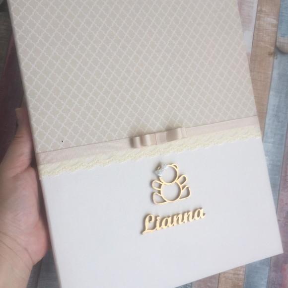 Pasta Catálogo Personalizada A4 bege