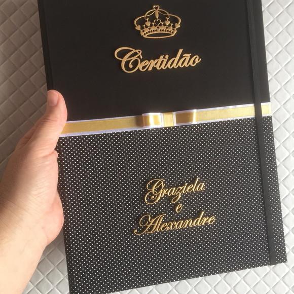 Pasta para Certidões e Documentos A4 em Tecido