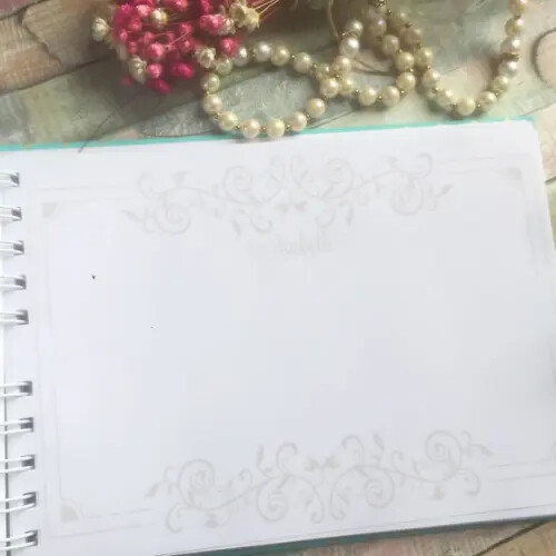 Caderno de Assinaturas 15 Anos marinho e bege coala baby