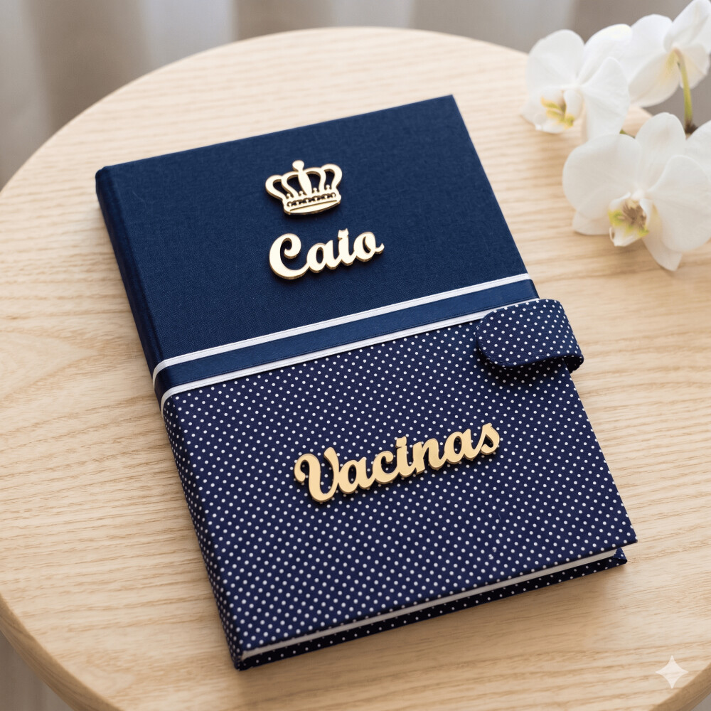 Capa para Caderneta de Vacinação Personalizada com Nome