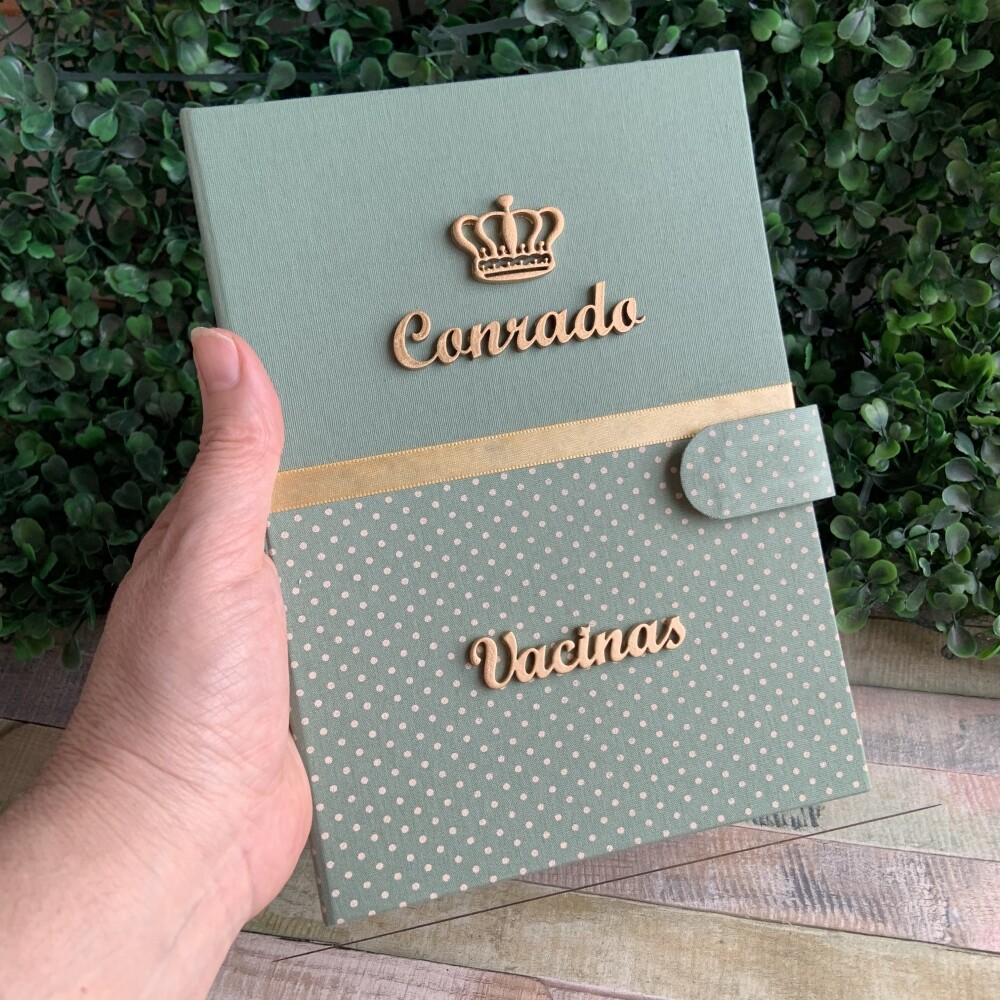 Capa para Caderneta de Vacinação Personalizada com Nome